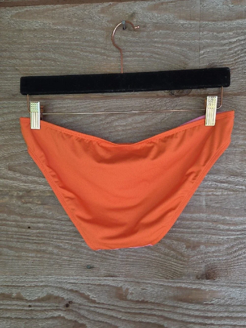 kate spade Medium Pink Bikini Bottom with Orange Interior